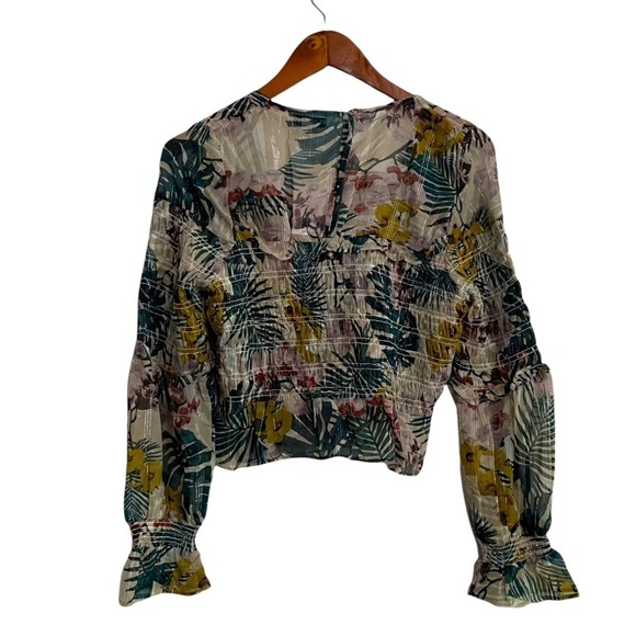 Walter Baker Serena top Key largo smocked metallic - Picture 3 of 10